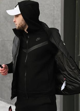 Зипхуди nike tech fleece оригинал <unk> зепка найк черная
