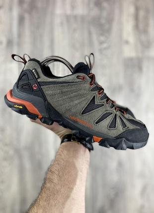 Merrell gore-tex кроссовки полуботинки 41 размер серые оригинал