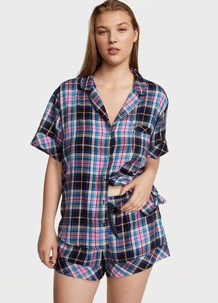 Пижама женская шорты+рубашка victoria's secret оригинал1 фото