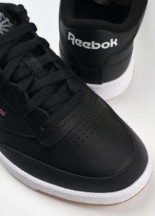 Кожаные мужские кроссовки reebok club c 854 фото