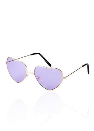 Солнцезащитные очки сердечки сердце розовые фиолетовые h&m