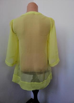 Блуза прозрачная яркого цвета4 фото
