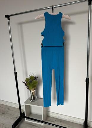 Костюм zara для спорту в рубчик
