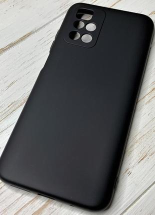 Силіконовий чохол soft silicone case full для xiaomi redmi 10 чорний (бампер)