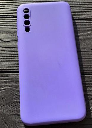 Силіконовий чохол soft silicone case full для samsung a50 / a30s (a505 / a307) фіолетовий (бампер)