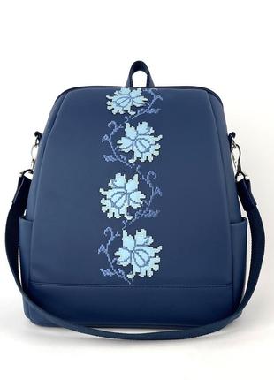 Женский городской рюкзак сумка 2в1 украинского бренда3 фото