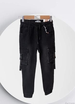 Дитячі джинси джогери джинсові стрейчеві taurus 134-1641 фото