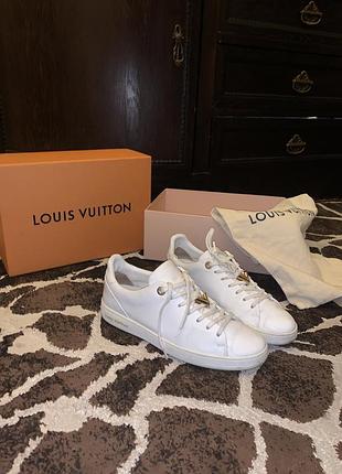 Кеди louis vuitton оригінал білі шкіряні нові брендові