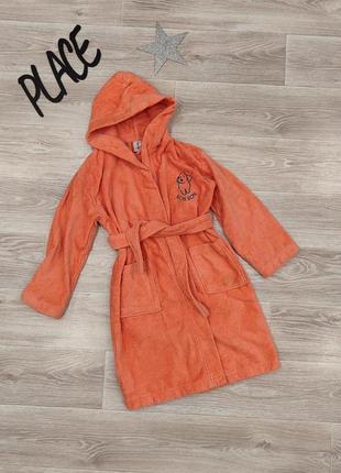 Халат на дівчинку теплий помаранчевий beatos virtuve