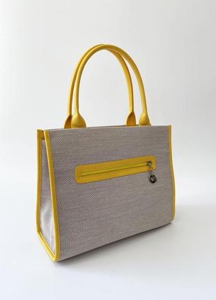 Женская сумка шоппер с украинской символикой4 фото