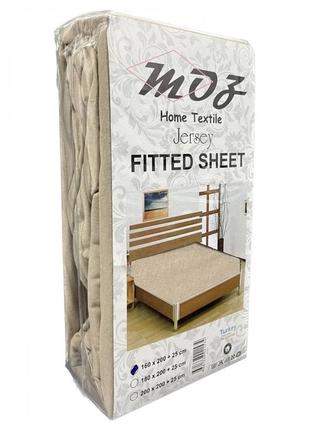 Простыня на резинке 180*200 moz трикотаж. турция