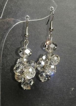 Сережки довгі "гроні сірі ".