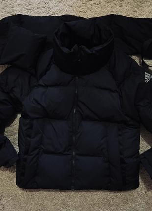 Курточка пуховик adidas куртка черная оригинал бренд размер xs,s,m6 фото
