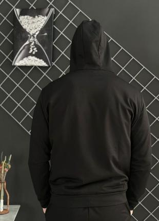 Демисезонный спортивный костюм hope черный худи + брюки (двонитка)⚫️