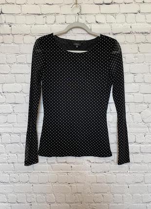 Базовий лонгслів/топ в горох від solar