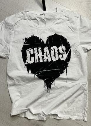 Vivienne westwood type t-shirt футболка хаос chaos