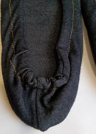 Женские домашние тапочки с закрытым носком nur die 35-38 джинс