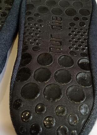 Женские домашние тапочки с закрытым носком nur die 35-38 джинс