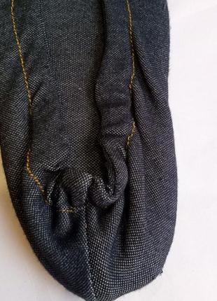 Женские домашние тапочки с закрытым носком nur die 35-38 джинс