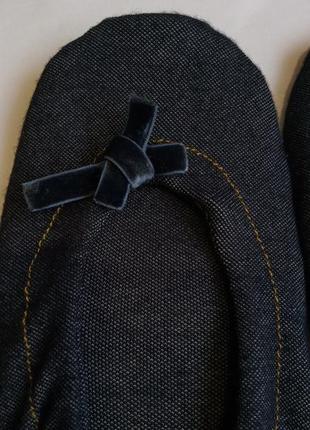 Женские домашние тапочки с закрытым носком nur die 35-38 джинс