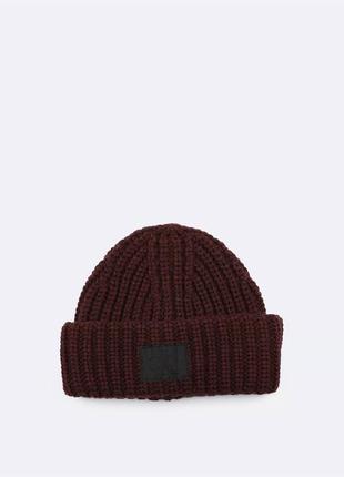 Новая зимняя шапка calvin klein ( ck ribbed knit beanie hat ) с америки