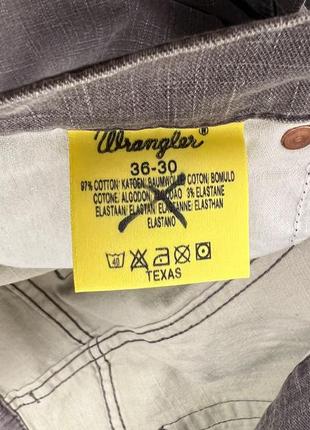 Джинси оригінальні wrangler, сірі, уцінка7 фото