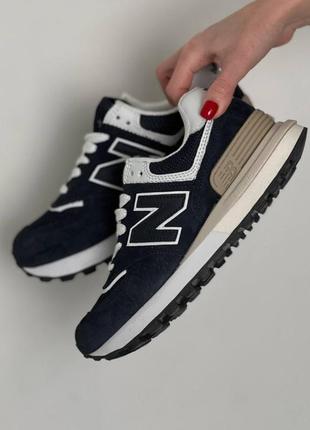 Кроссовки в стиле new balance 574 legacy dark blue