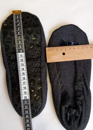 Женские домашние тапочки с закрытым носком nur die 35-38 джинс