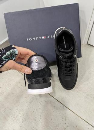 Кроссовки брендовые Tommy hilfiger monogram city sneaker кожа оригинал5 фото