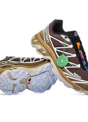 Salomon xt-6 grey brown2 фото