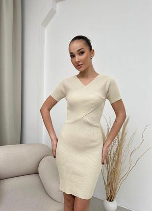 Базовое платье в рубчик. отличное качество, производитель фабричный китай.9 фото