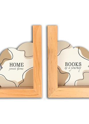 Подставка для книг "home sweet home/books as a journey"