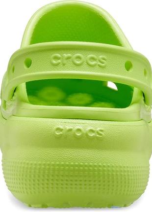 Крокс класік клог платформа краш зелені crocs classic crush cutie limeade