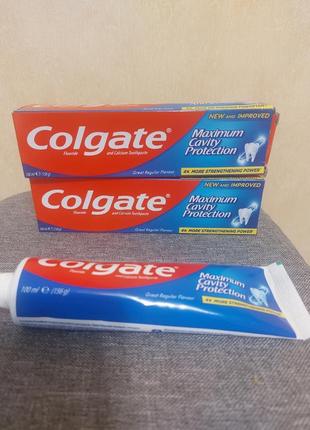 Зубная паста colgate максимальная защита от кариеса свежая мята с жидким кальцием для всей семьи 100 мл1 фото