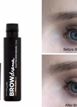 Maybelline brow drama sculpting mascara  туш для брів