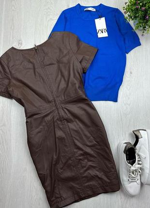 Платье натуральная кожа