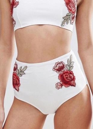 Высокие плавки с вышивкой asos2 фото