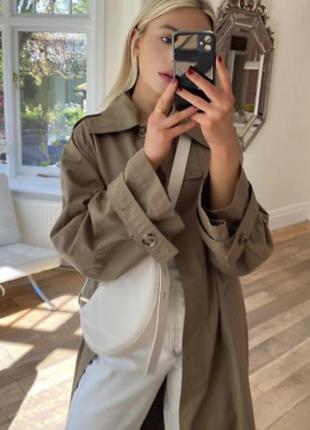 Zara тренч плащ пальто8 фото
