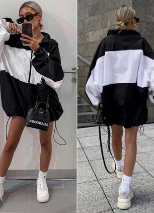 Вітрівка oversize🖤🤍