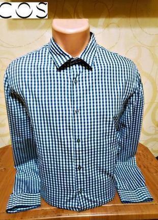 Идеальная хлопковая рубашка в клетку популярного шведского бренда cos.1 фото