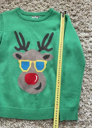 Новогодний свитер, кофта с оленем  rebel2 фото