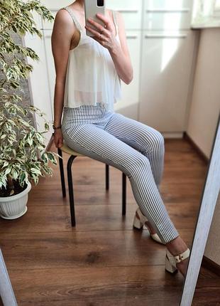 Стильні високі штани в смужку 🌺