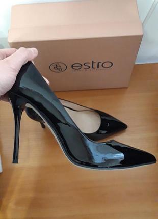 Туфли черные лодочка лодочкой