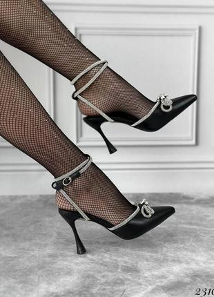 Шикарные женские туфли босоножки на кольца3 фото