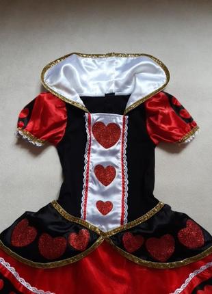 Карнавальна сукня червова дама 8-10р2 фото