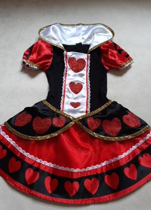 Карнавальна сукня червова дама 8-10р3 фото