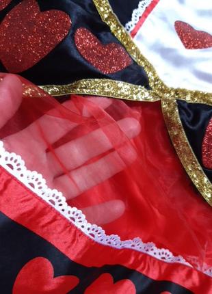 Карнавальна сукня червова дама 8-10р6 фото