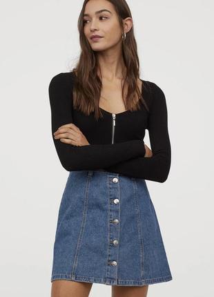 Юбка. джинсовая юбка. юбка женская. h&m
