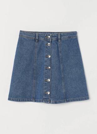 Юбка. джинсовая юбка. юбка женская. h&m2 фото