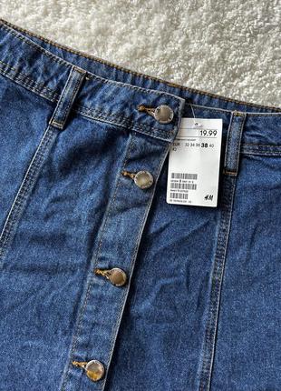 Юбка. джинсовая юбка. юбка женская. h&m5 фото
